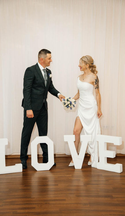 white off shoulder corset maxi wedding affortable dress