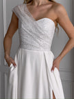 white bridal shower maxi dress
