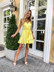 Satin Wrap Mini Dress