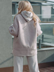 Manteau court chaud oversize  